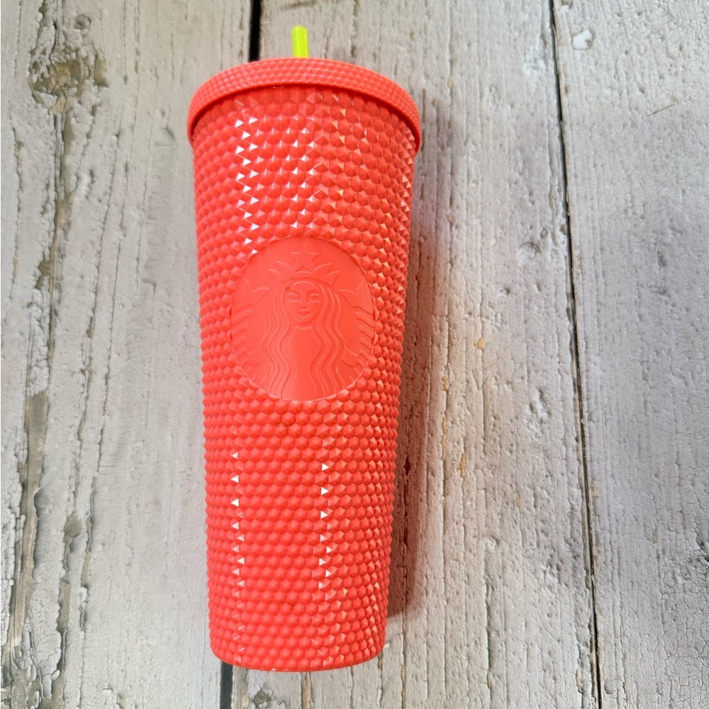 Starbucks Coral Textured Tumbler